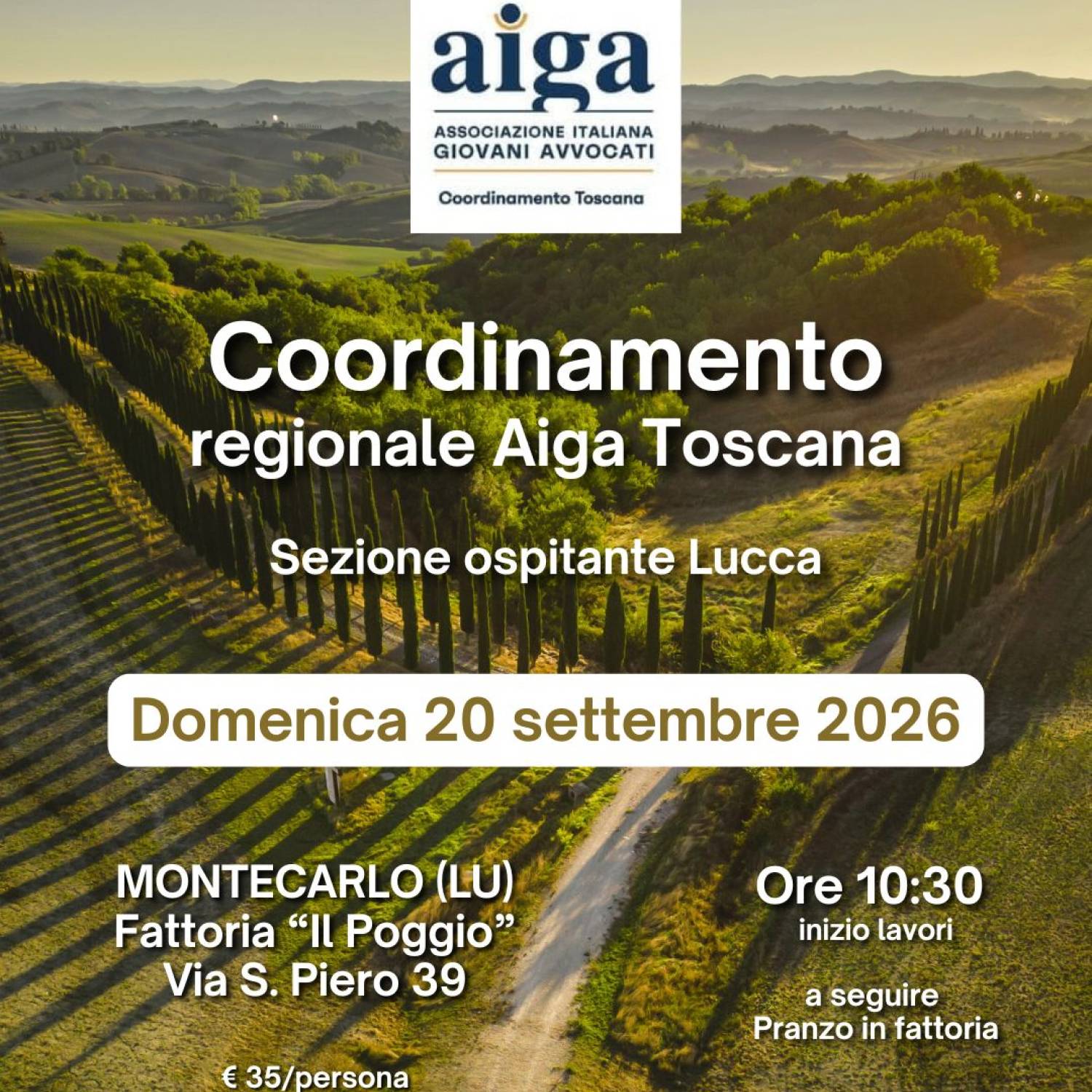 Iscriviti al Coordinamento Toscana del 20 settembre 2026